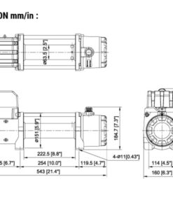 Alternative view of Comeup Self Recovery Winch 10000lbs with synthetic rope